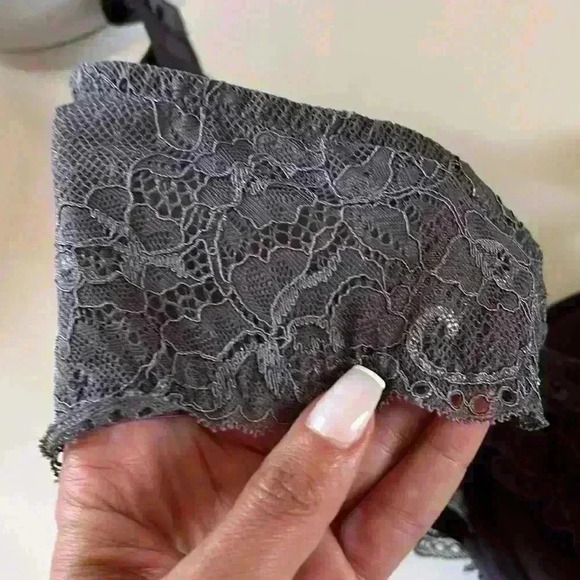 Affinitas Intimates Bra deep lavender charcoal sz 38DD - Picture 4 of 7